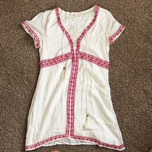 The Impeccable Pig Cream and Red Dress